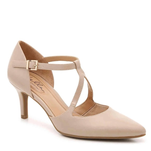 Abella True Comfort Seneca Strappy Heels Pumps in Nude - Picture 1 of 13